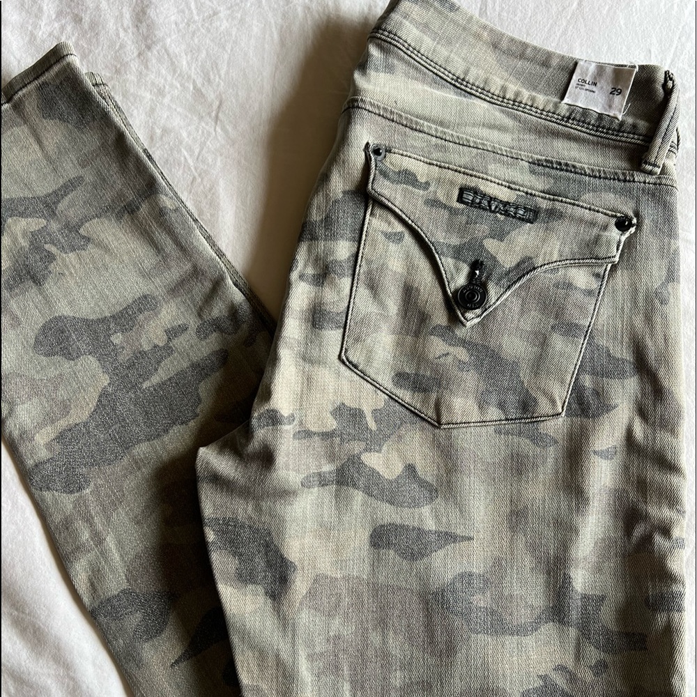 Camo Hudson skinny jeans